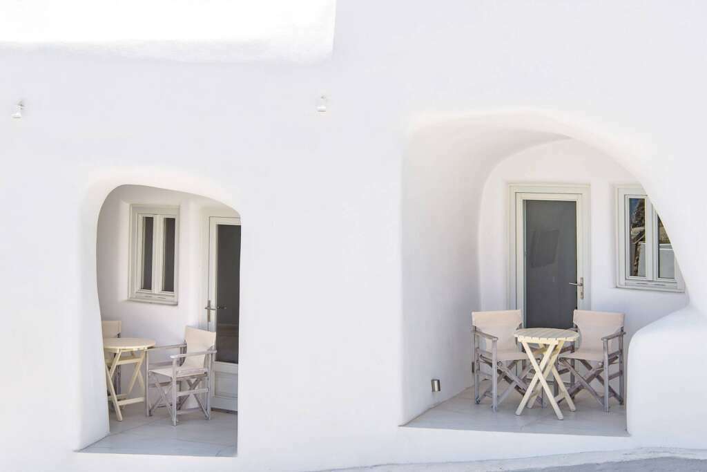 The Cave Houses in Vourvoulos, Santorini Greece